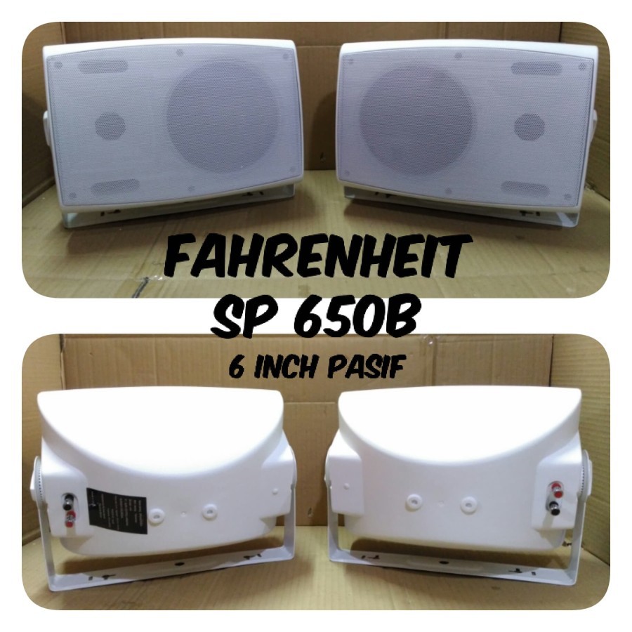 SPEAKER PASIF 6 INCH FAHRENHEIT SP 650B HARGA SEPASANG