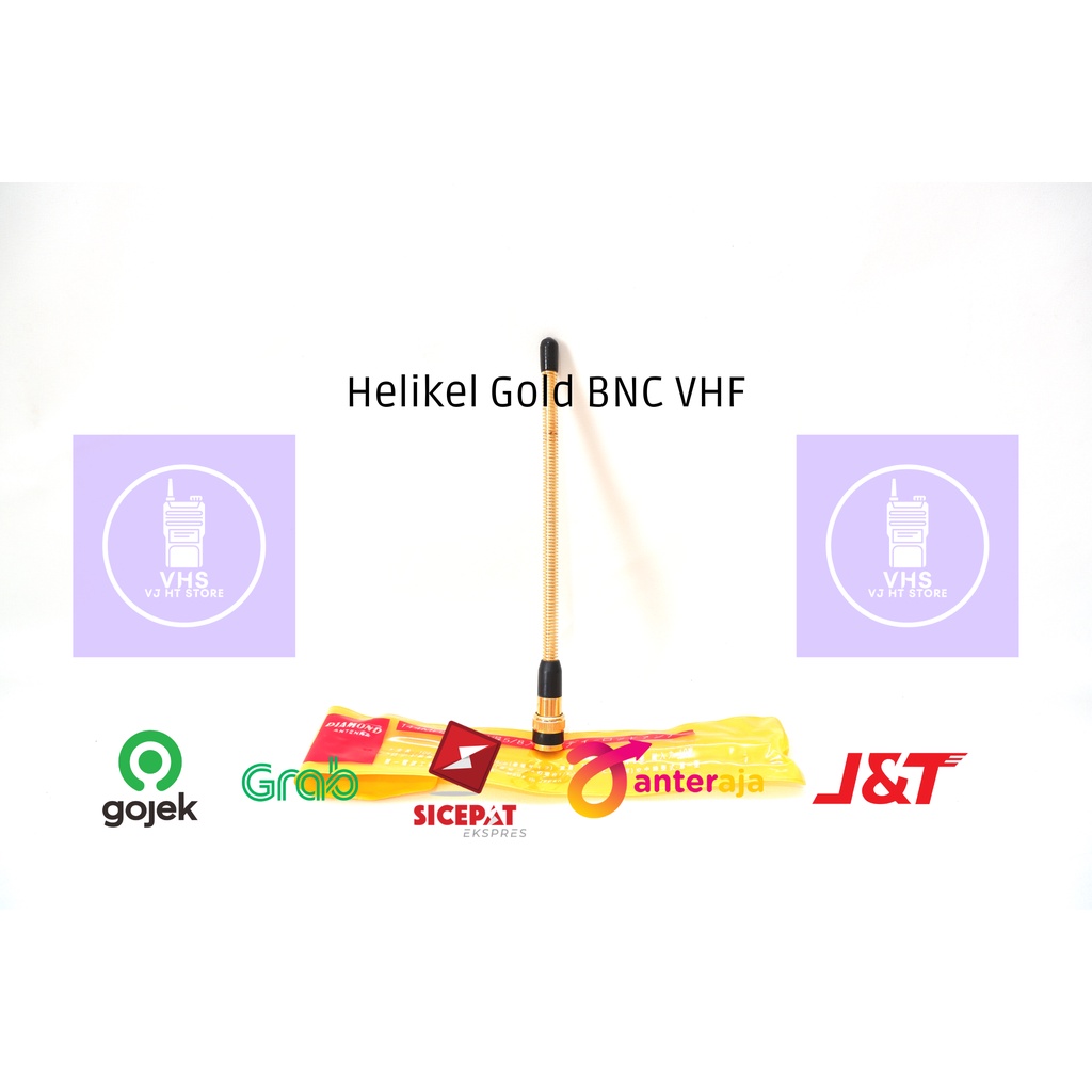 ANTENA HT VHF HELIKEL / HELICAL GOLD BNC UNTUK HT ICOM DAN ALINCO