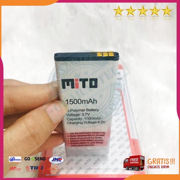 Acc Hp Baterai Mito A82 Plus 3G Ba 000126 1500Mah Ori Packing Mika