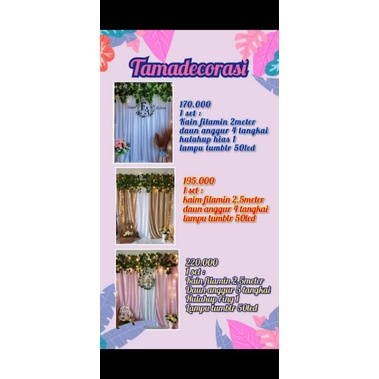 paket backdrop lamaran murah