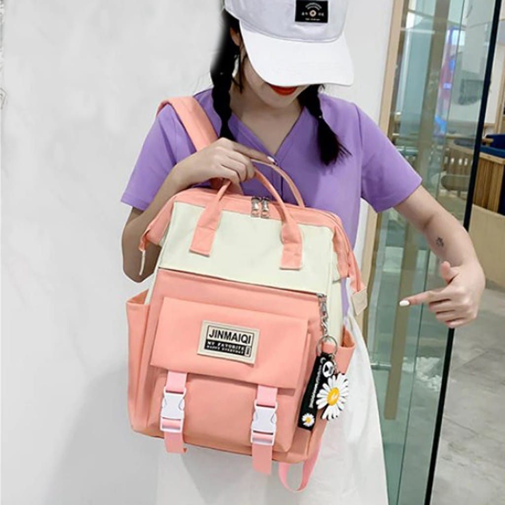Tas Ransel 4 in 1 Limited Edition Tas Sekolah Backpack Wanita Tas Satu SET - 940