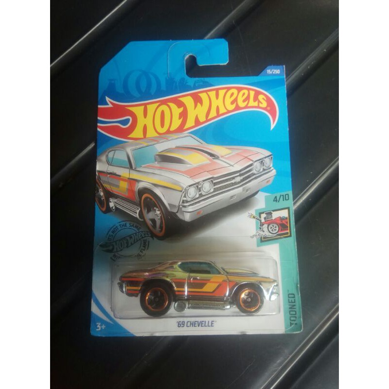 hotwheels 69 CHEVELLE silver HW TOONED