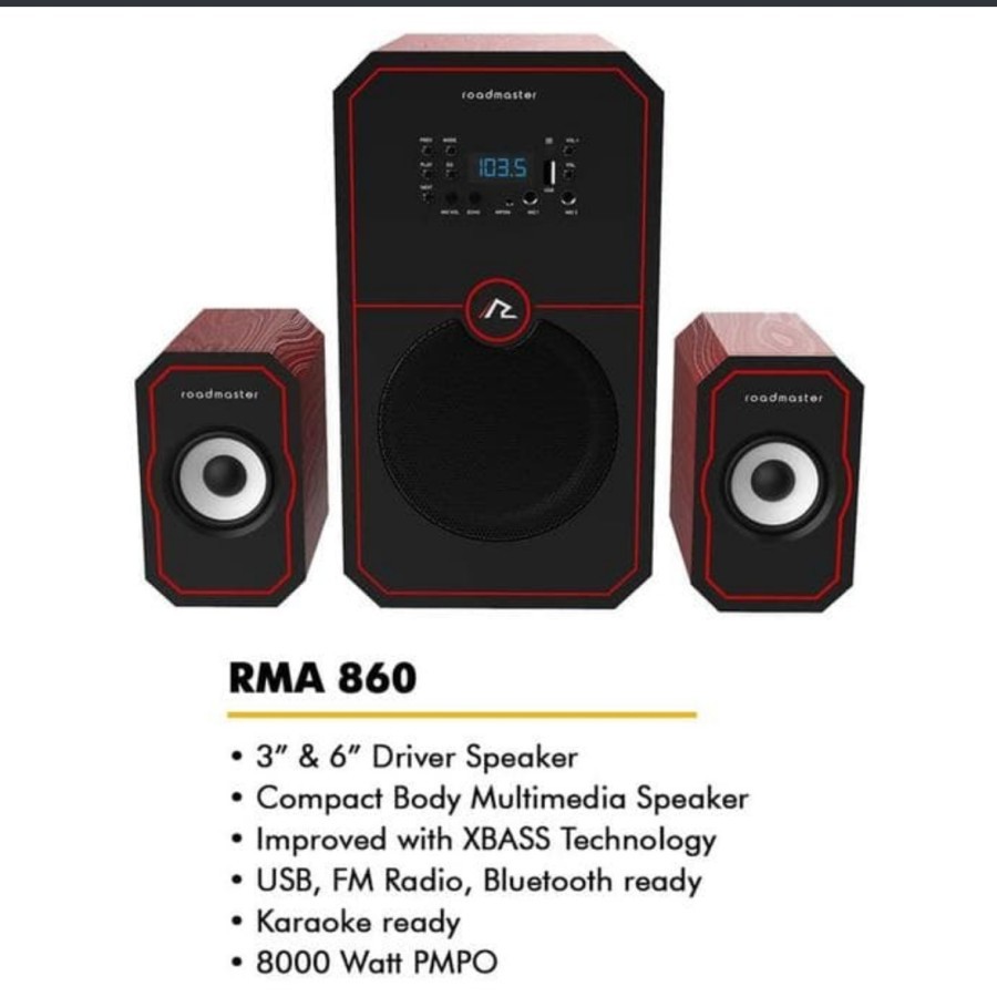 Speaker Aktif Roadmaster RMA860 / Road Master RMA 860 Garansi Resmi