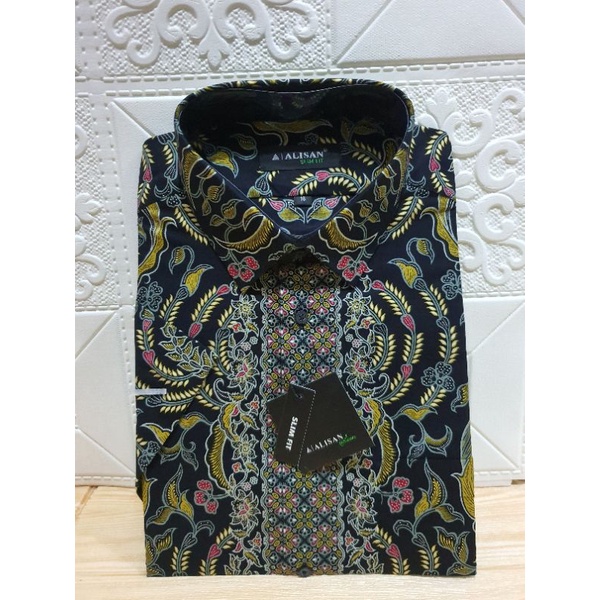 Kemeja Batik Alisan Slimfit / Reguler Tangan Pendek size 16