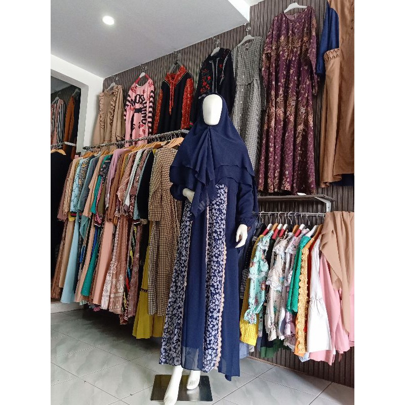 gamis set syari mewah