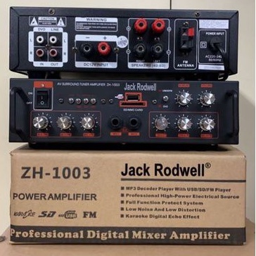 Mixer Audio Jack Rodwell ZH-1003/Power Ampli Jack Rodwell zh-1003 Karaoke Bluetooth USB Original