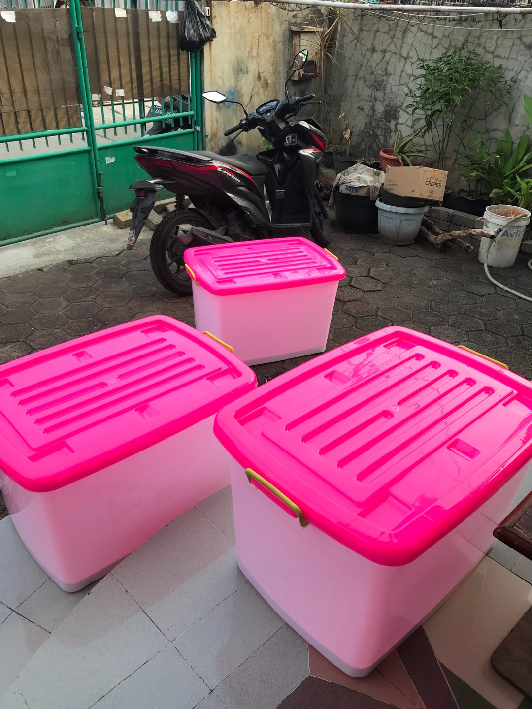 Container Box Roda 150 Liter Doremi / Boxer 150 Liter Baca Deskripsi Sebelum  Membeli