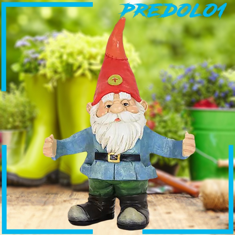 (Predolo1) Patung Gnome Untuk Dekorasi Taman / Outdoor