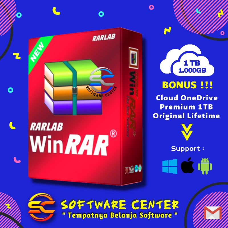 CD DVD Software For Laptop PC Computer - WinRAR - Win RAR Premium Aktif Selamanya
