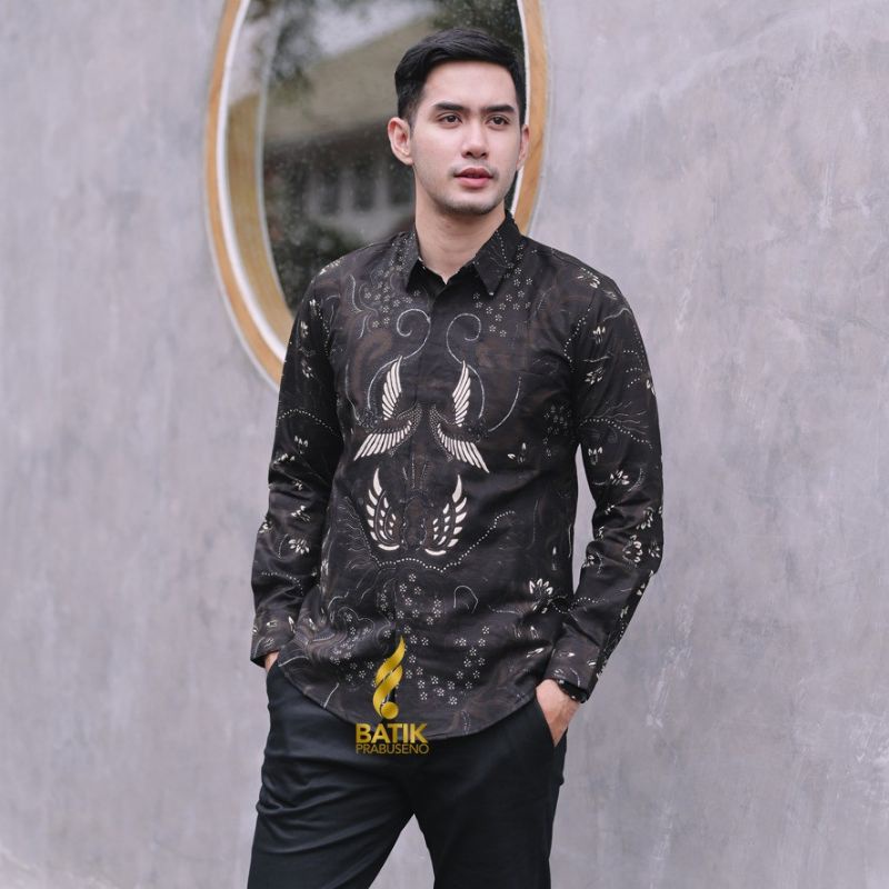 BATIK PRIA SLIMFIT LENGAN PANJANG GURDO IRENG