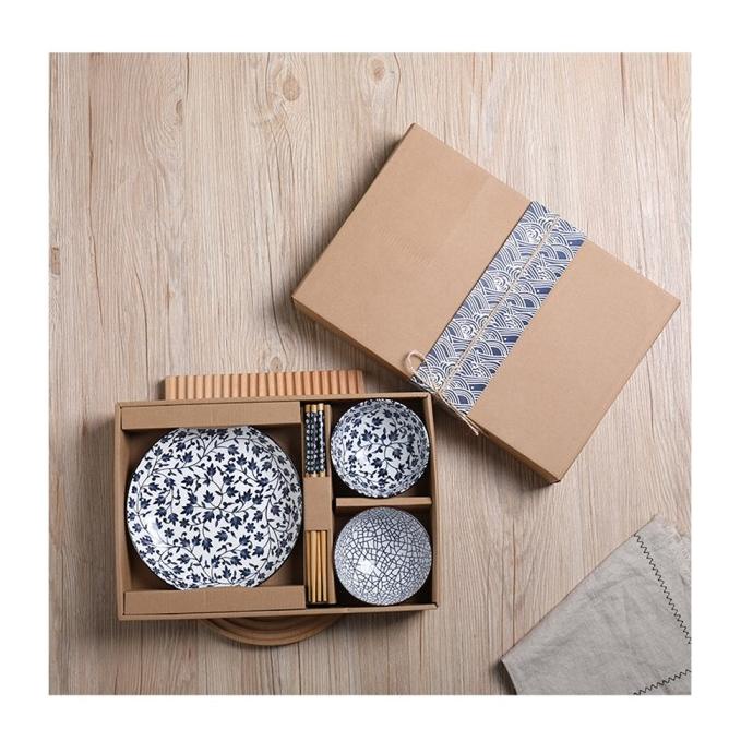 *$*$*$*$] Set Piring Mangkok Keramik Jepang Gift Set 5 piece Hampers Cantik