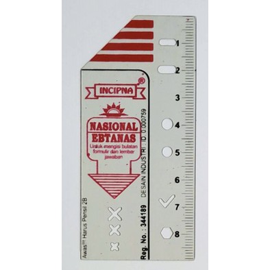 

PENGGARIS UJIAN 9CM INCIPNA SUKSES UJIAN NASIONAL UN LJK EBTA SPMB POLA CETAKAN DRAFTING RULER