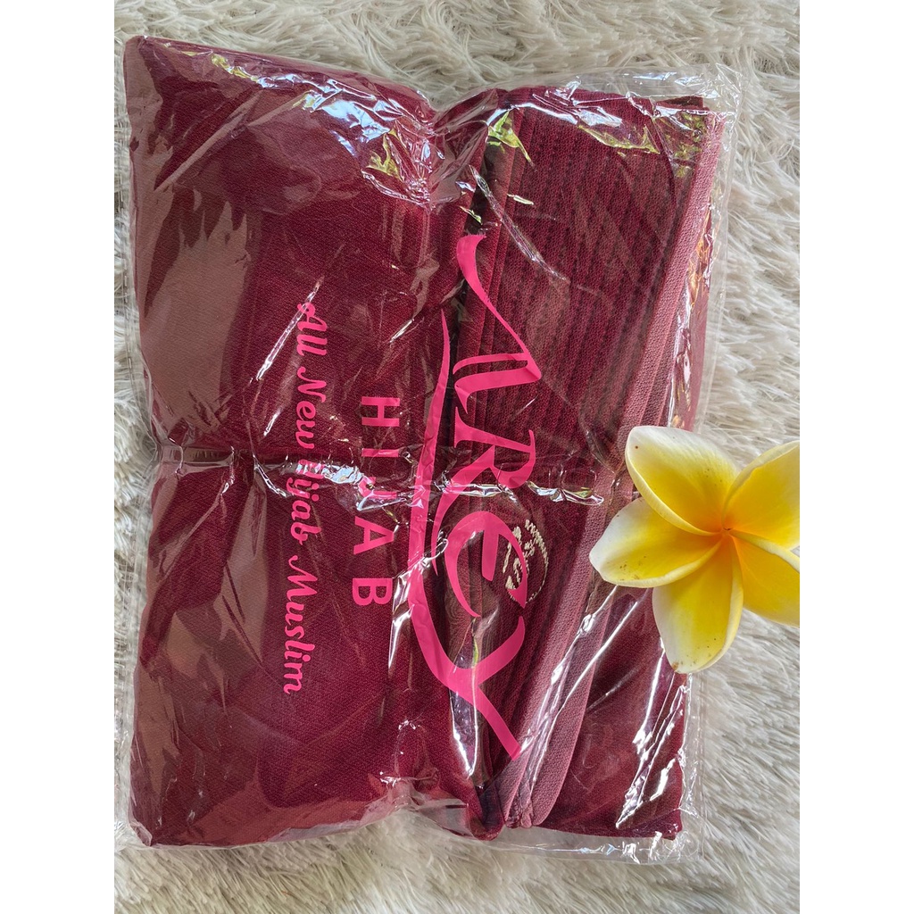 HIJAB INSTANT AREY SYAR'I LIST JERSEY//JILBAB JUMBO SYARI LIST BY AREY HIJAB-,Maroon