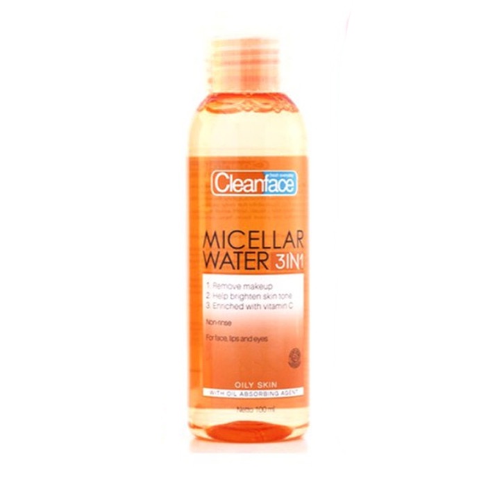 *galerybeautysemarang* CLEANFACE Purbasari Clean Face Micellar Water 3in1 Normal | Oily Skin 100ml