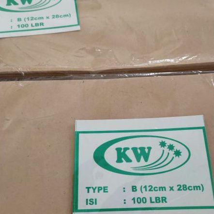 

Amplop coklat polos ukuran 12x28 cm untuk kantor, paking, slip gaji