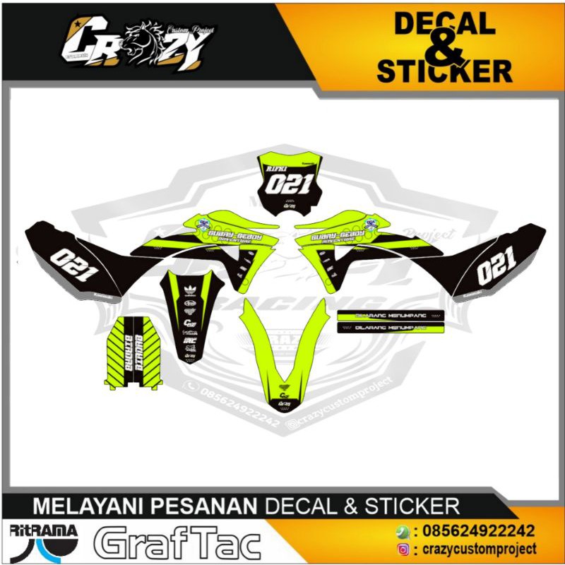 Decal cutting stabilo klx/crf/ dtracker