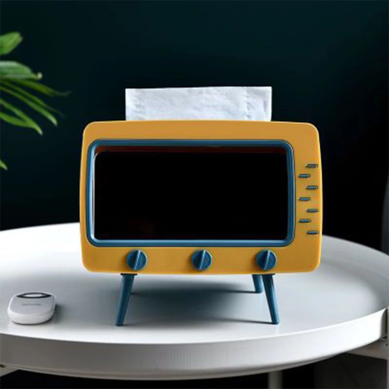 Tempat Tissue Model Tv Retro Kotak Tisu