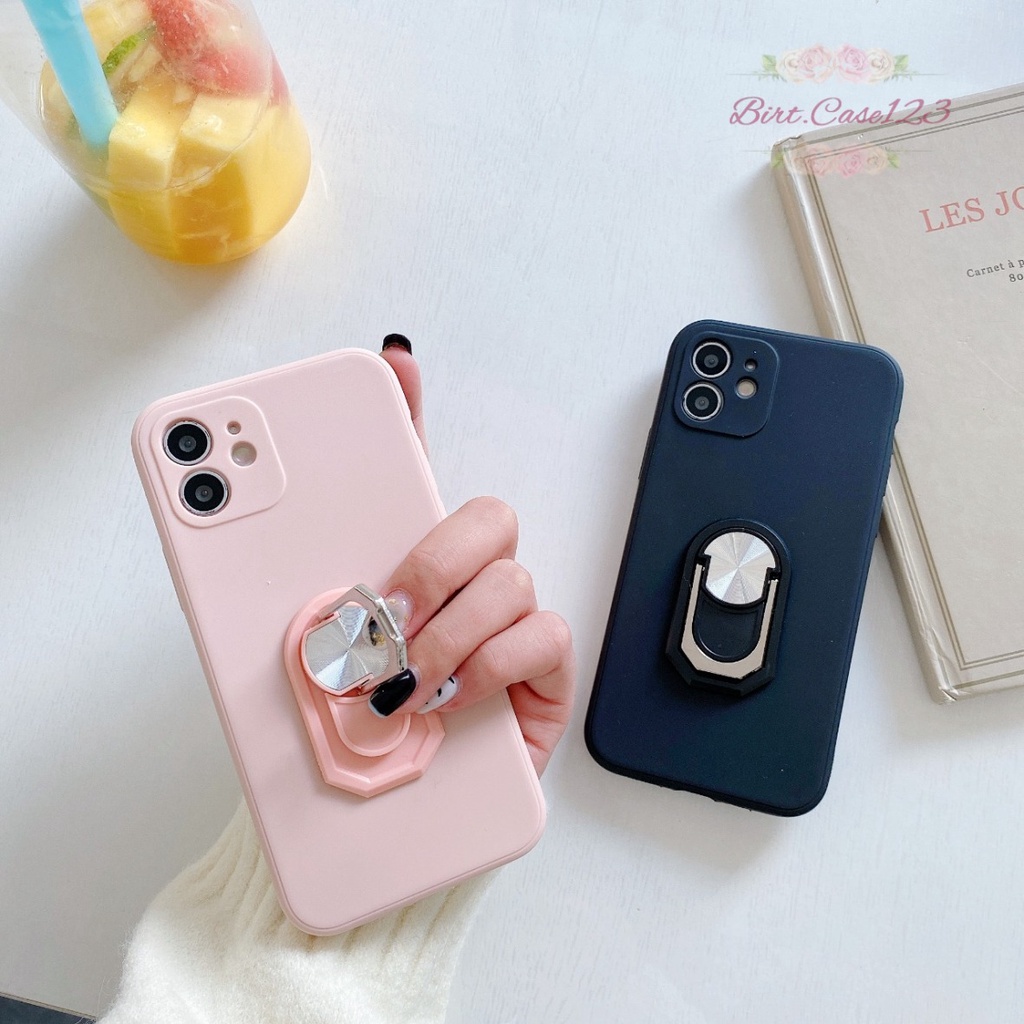 CASE SOFTCASE SILIKON MACARON PELINDUNG KAMERA RINGSTAND OPPO VIVO SAMSUNG XIAOMI REALME IPHONE INFINIX ALL TYPE BC6146