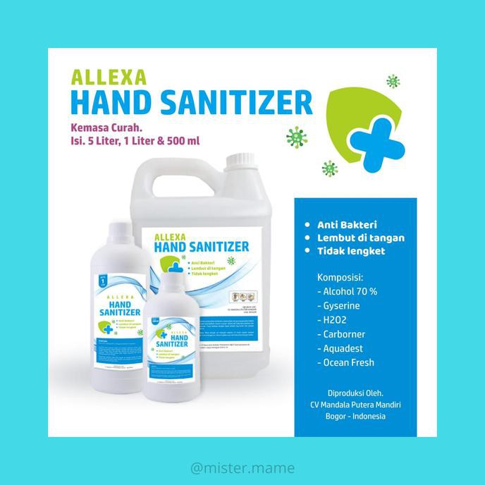 Hand Sanitizer 5 Liter Curah Jerigen .