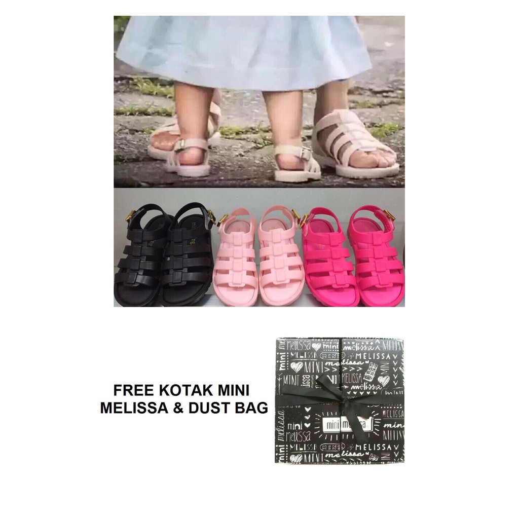 Sepatu Jelly Mini Melissa Sendal Premium FLOX FREE BOX 