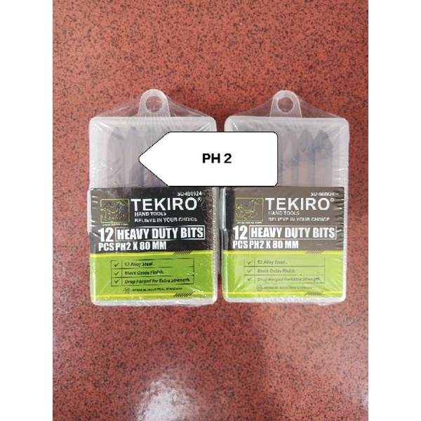 Mata Obeng Ketok PH2 PH3 Tekiro Heavy Duty Bits PH2 PH3 Tekiro PH3 PH2