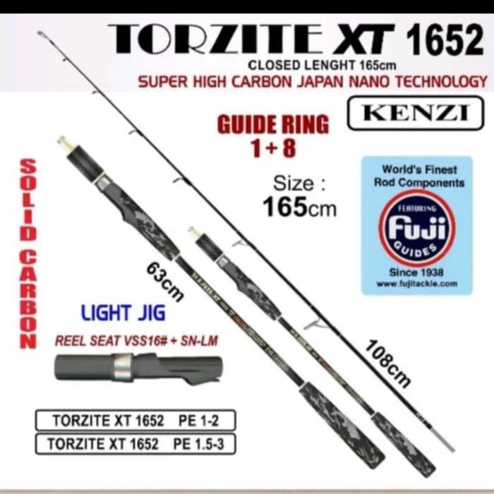 MURAH JORAN KENZI TORZITE XT LIGHT JIG 1652 PE 1.5 -3 FUJI