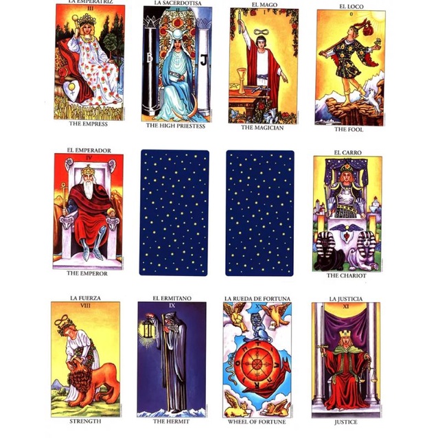 [BISA COD] Kartu Tarot Card Rider-Waite Tarot Spanish English Edition 78 Kartu dengan PDF Guide book | Original