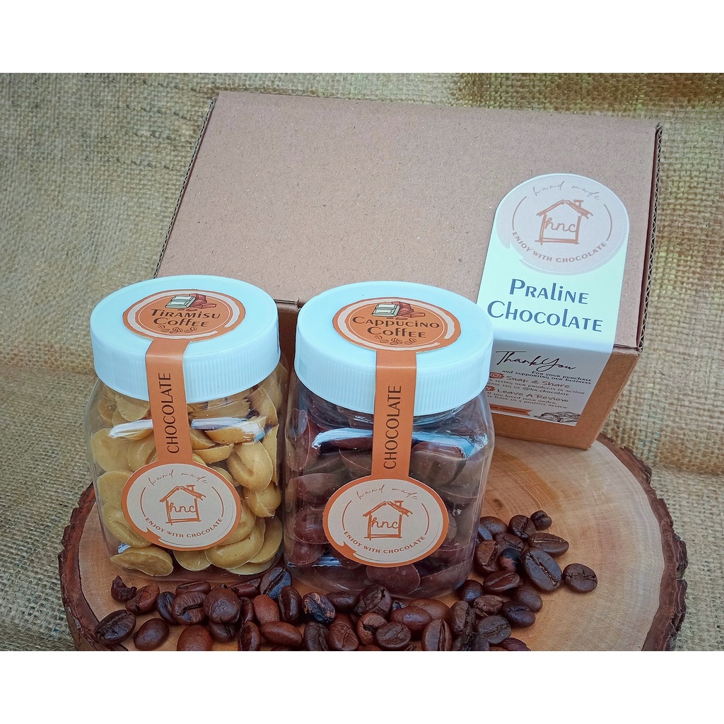 

Paket TPK20 Cokelat Praline Cappucino Coffee & Tiramisu Coffee / Custom Chocolate Mini Packaging