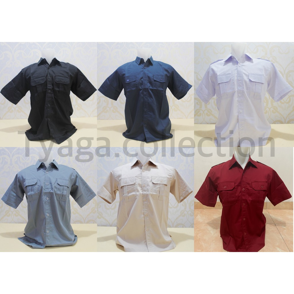 SERAGAM KEMEJA KANTOR PUTIH, HITAM , BAJU PNS , SERAGAM PNS , DINAS , PDH