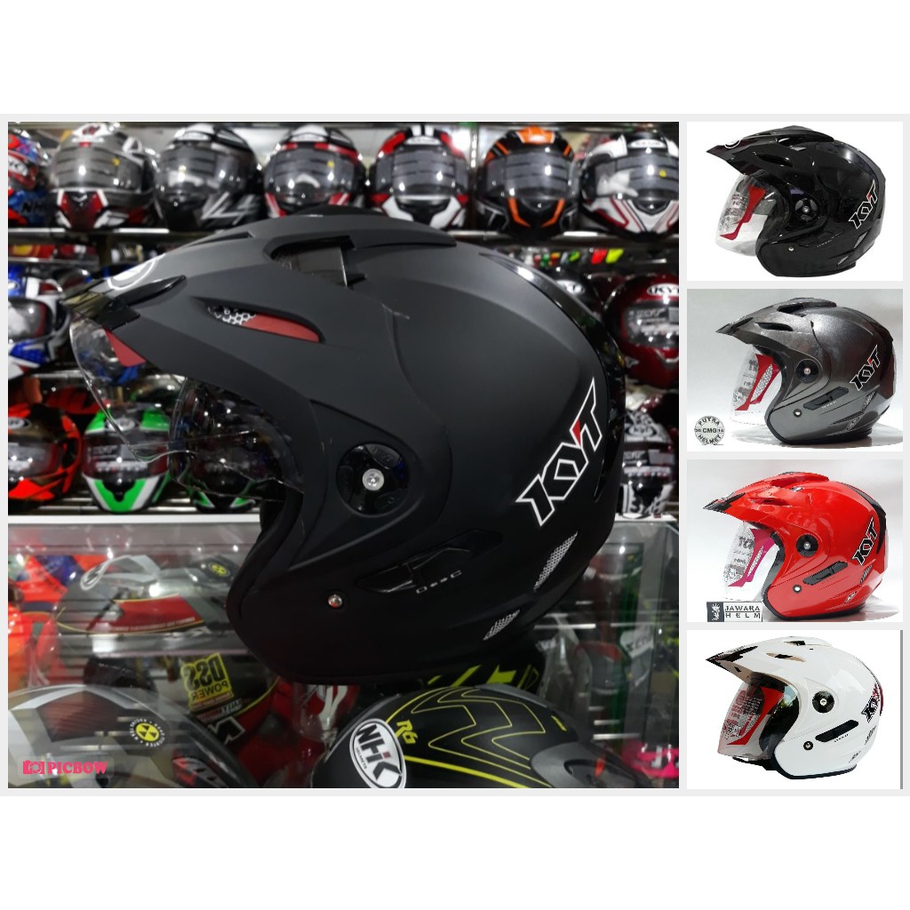 HELM KYT VENOM 6 PILIHAN WARNA DOUBLE VISOR / KYT VENOM RR / KYT VENOM RIDER