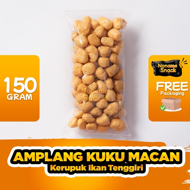 NoName Snack - Amplang Kuku Macan Balikpapan Kerupuk Ikan Tenggiri Grosir 150Gr