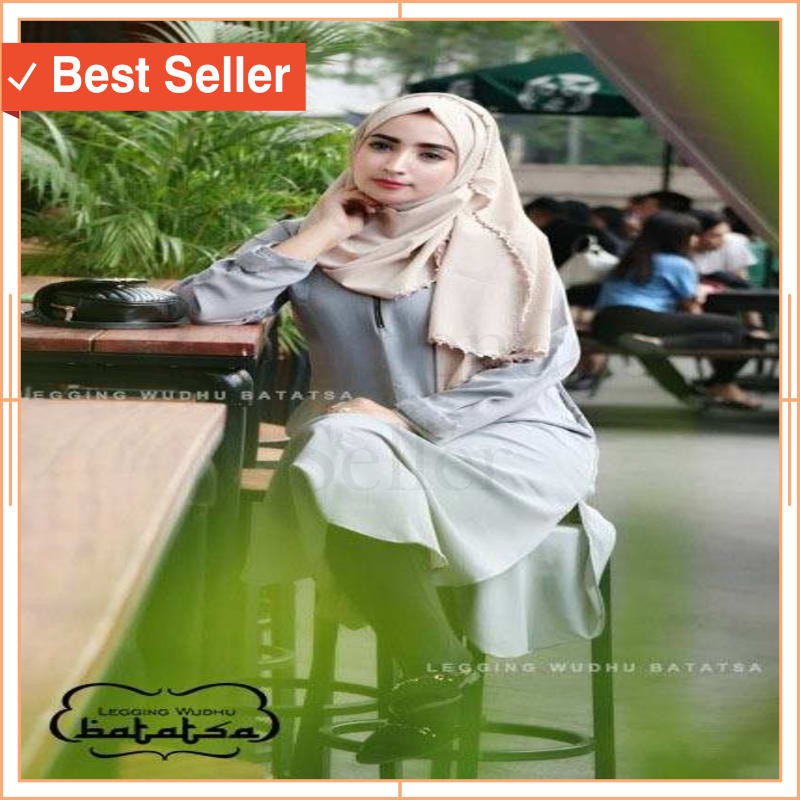 PROMO CEPAT KIRIM CELANA WANITA MODERN ORI / KATUN HITAM Legging wudhu batatsa / stocking kaus