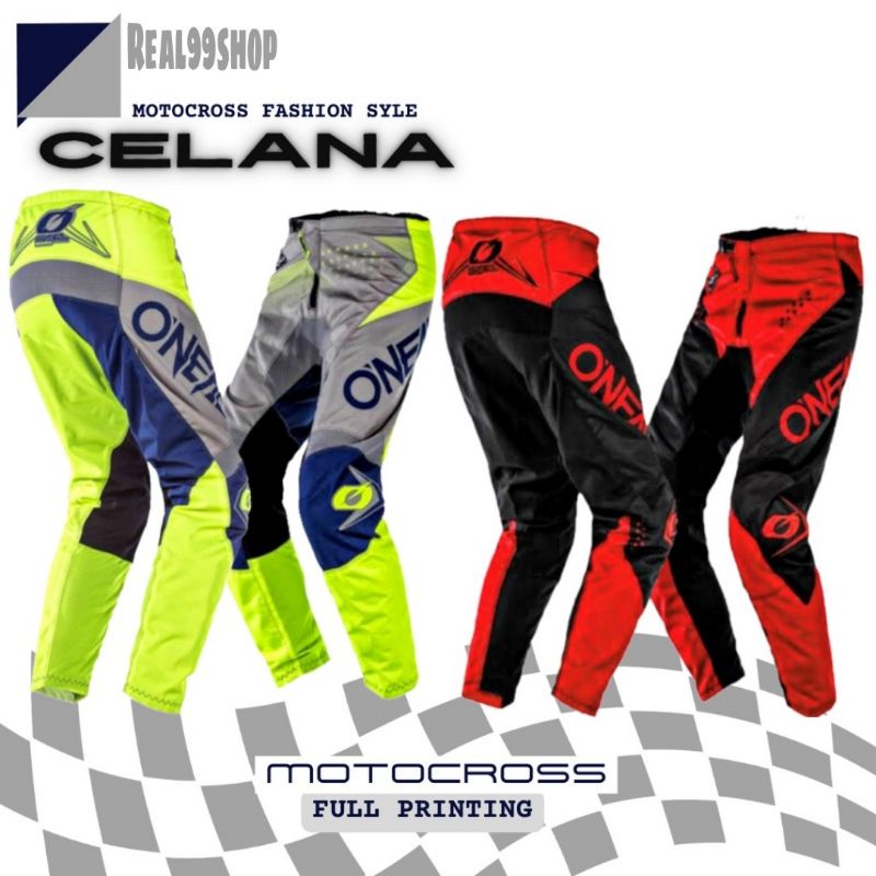 Celana cross trail full printing Motocross sport pants Adventure