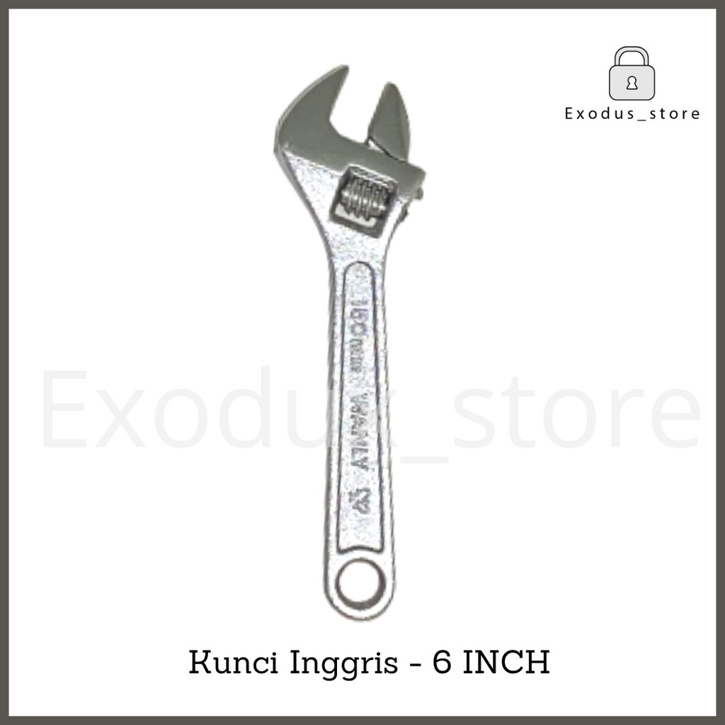 Kunci inggris 6" inch kecil chrome (150mm) / kunci bago