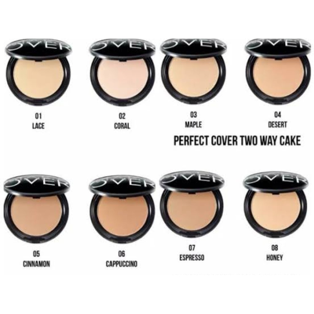 MAKE OVER Perfect Cover Two Way Cake TWC | Bedak Padat