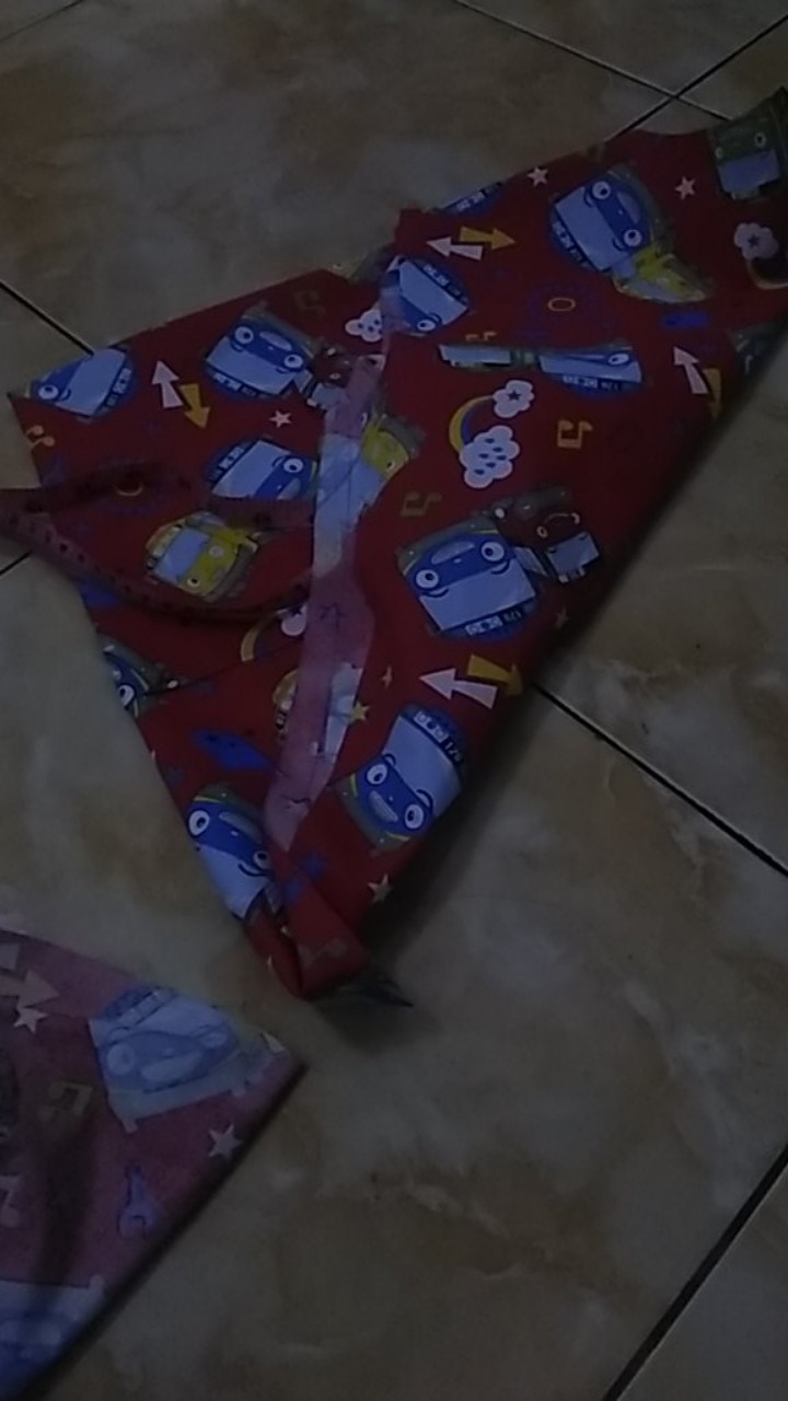 Tayo The Little Bus, Bahan Kain Katun Meteran Uk. 1m X 2.4m