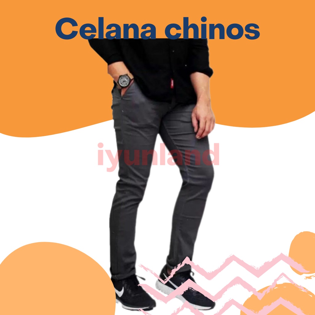 Celana Chino Pria Original