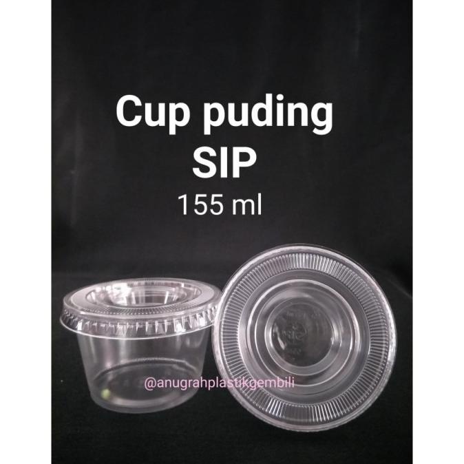 $$$$] Cup Puding SIP 155 ml + tutup cembung
