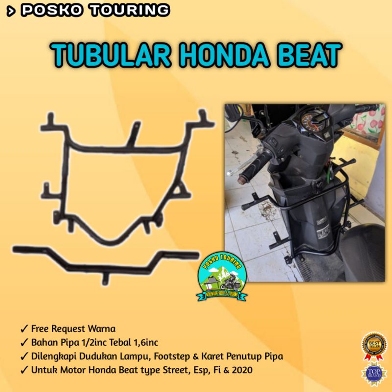 Tubular Pelindung Body Motor Honda Beat Street, Beat Esp & Beat Fi