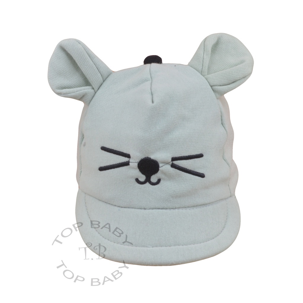 Topi Bayi Motif Meow - 4674