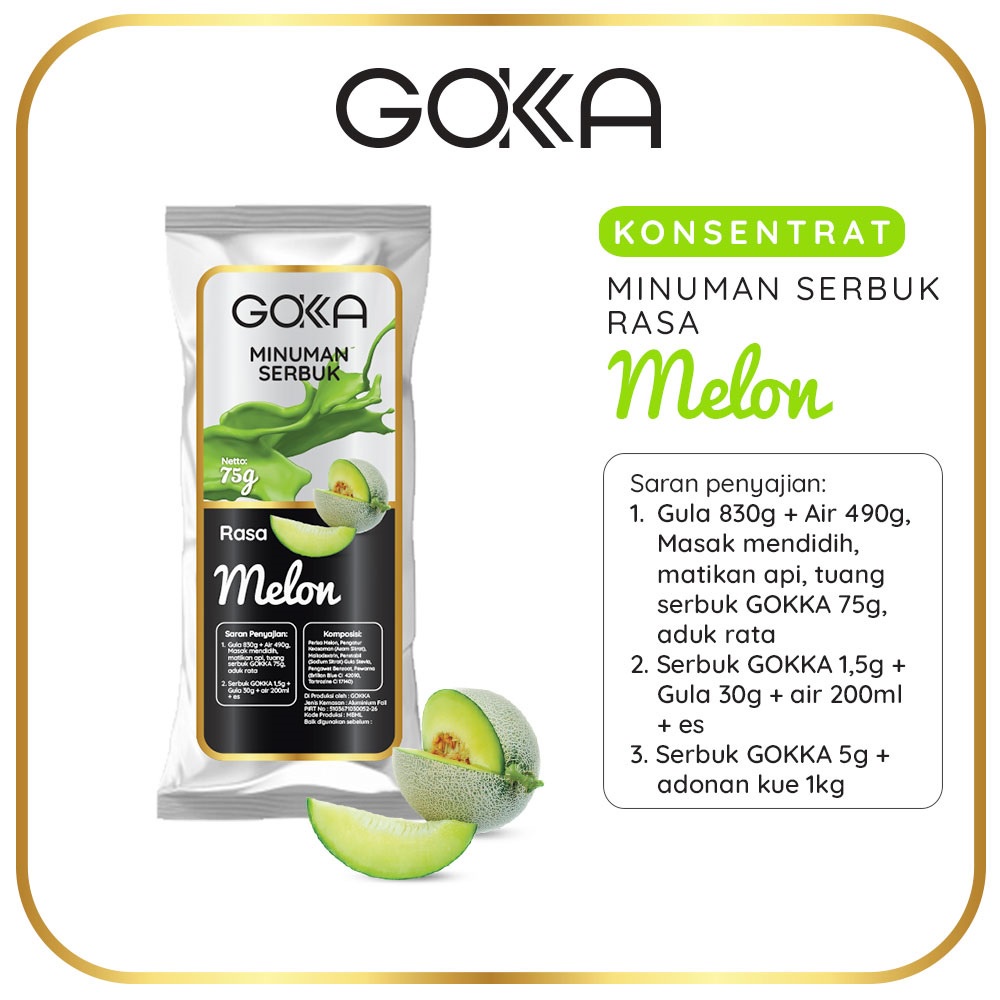 

Bubuk Minuman Gokka Melon 50 gram