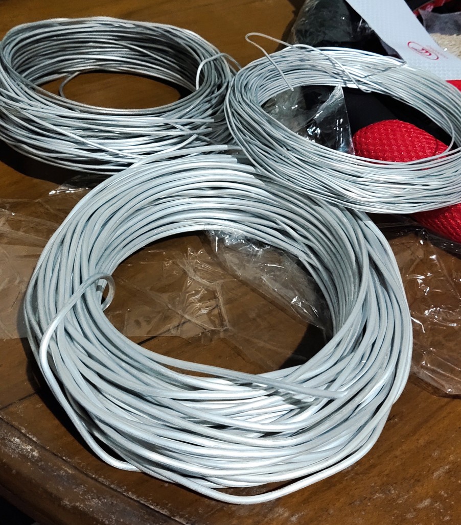 Kawat Aluminium 3mm Ecer Per Meter
