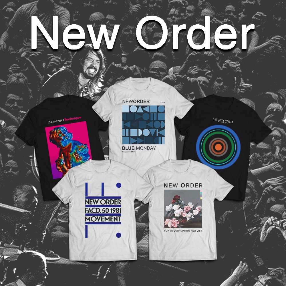 Kaos Band / T-Shirt New Order Series / DTG Kornit