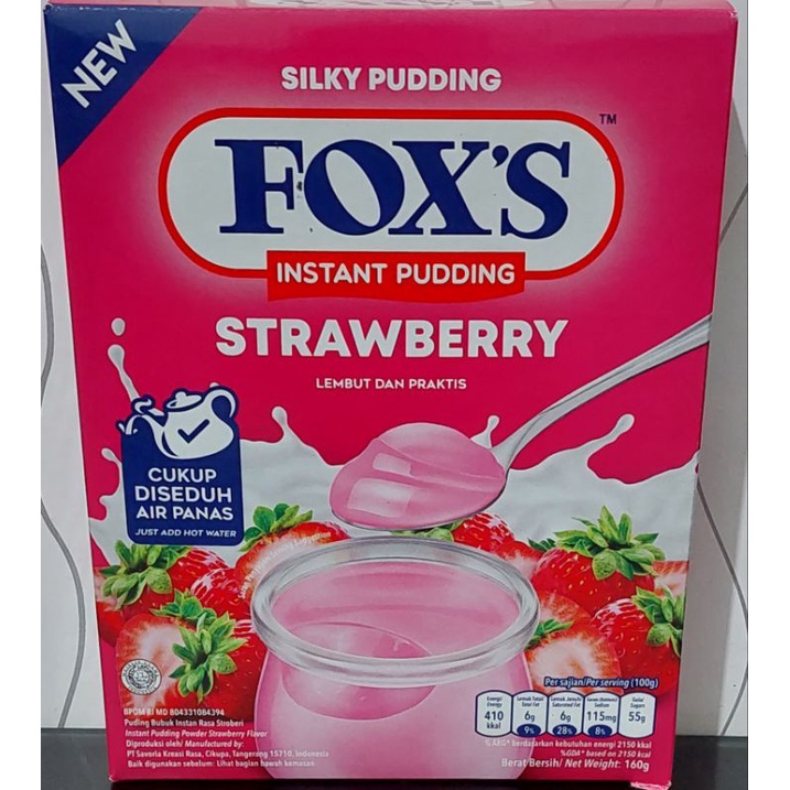 

FOXS PUDDING SILKY STRAWBERRY