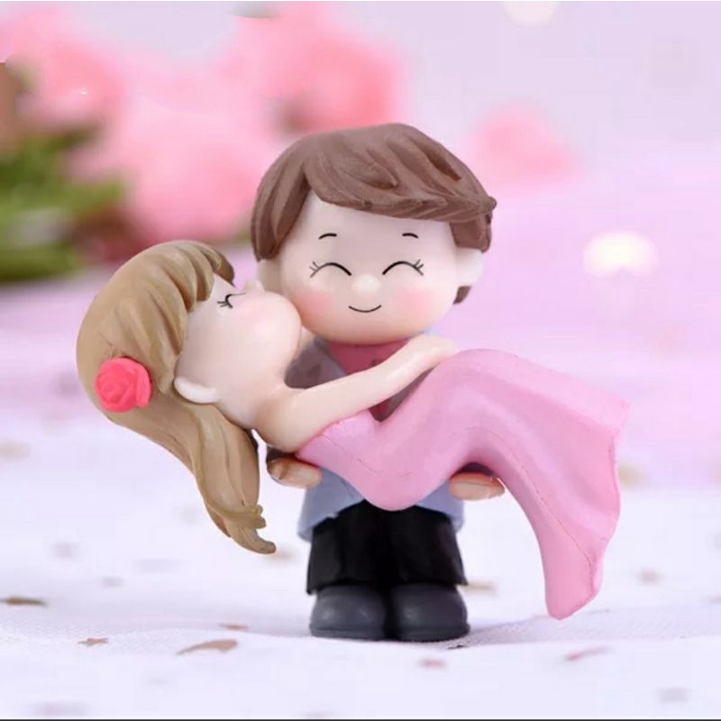 patung Sepasang Kekasih Pernikahan Miniatur Patung Untuk Bonsai