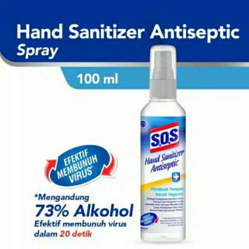 SOS HAND SANITIZER SPRAY 100 ML