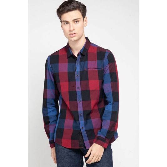 Kemeja Pria CARDINAL kotak merah