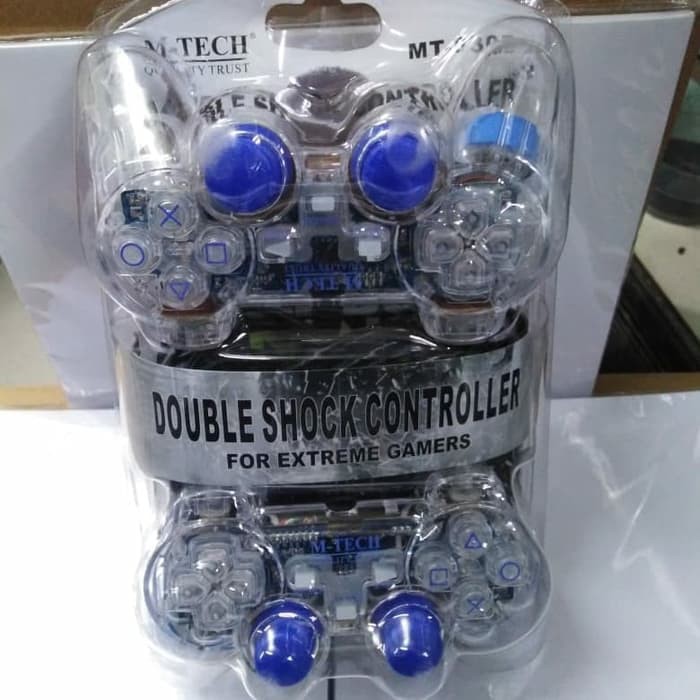 Game Pad Double Transparan Joystick M-tech