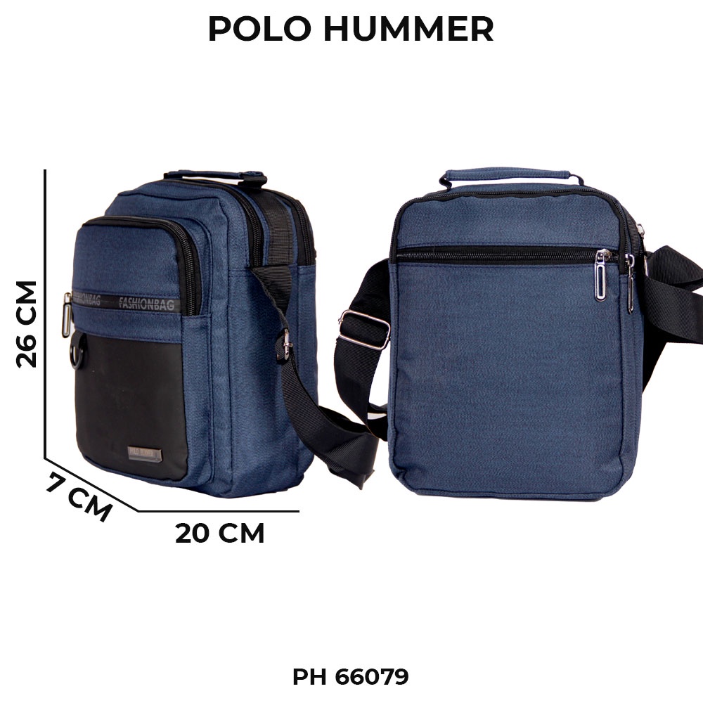 Tas Selempang Pria Kotak Sling Bag Tablet Ipad- Tas Import POLO HUMMER