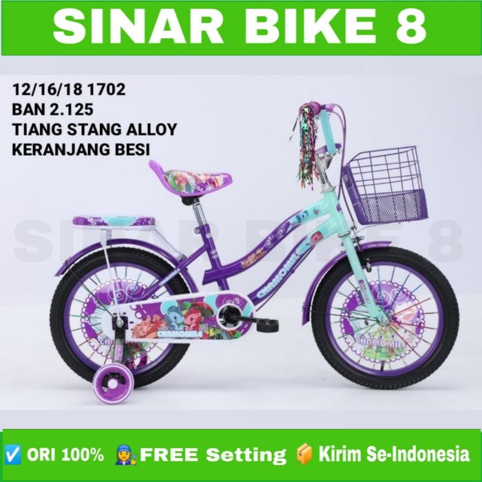 Sepeda Mini Anak Perempuan Ukuran 12 16 18 Inch MINI LIMITLESS 1702